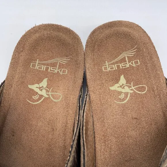 Dansko Janie Leather Five Strap Slip On Sandals, 39 - Picture 7 of 10